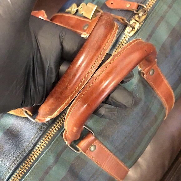 MRALPH LAUREN Black Watch Plaid Duffle Boston Travel Shoulder Bag 48cm - Picture 9 of 17